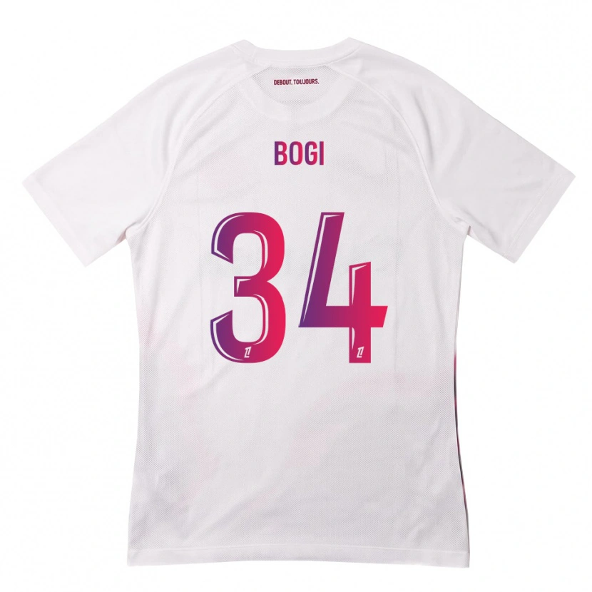 Danxen Kinderen Fiona Bogi #34 Wit Roze Paars Uitshirt Uittenue 2026/27 T-Shirt België