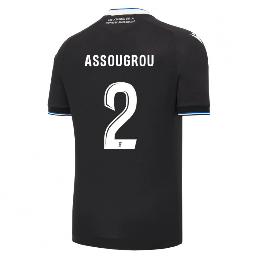 Danxen Kinderen Kiliane Assougrou #2 Zwart Blauw Wit Uitshirt Uittenue 2026/27 T-Shirt België