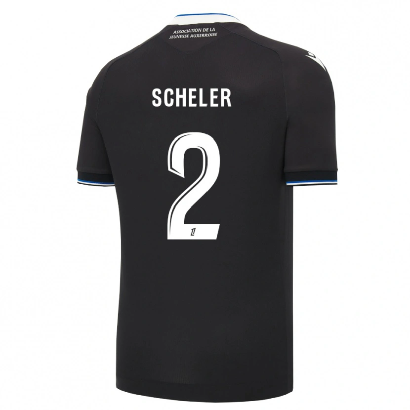 Danxen Kinderen Scott Scheler #2 Zwart Blauw Wit Uitshirt Uittenue 2026/27 T-Shirt België