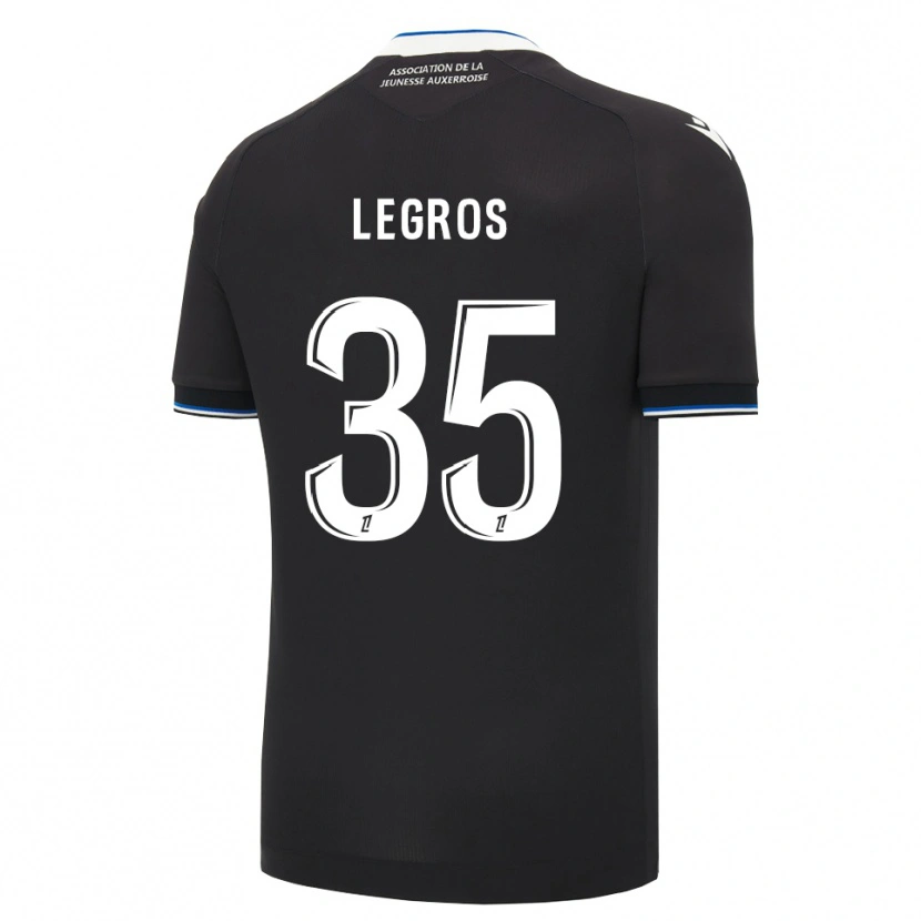 Danxen Kinderen Elikya Legros #35 Zwart Blauw Wit Uitshirt Uittenue 2026/27 T-Shirt België