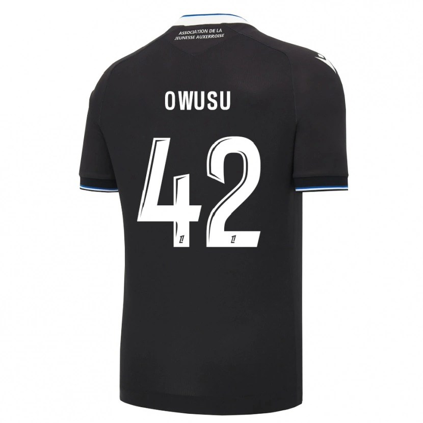 Danxen Kinderen Elisha Owusu #42 Zwart Blauw Wit Uitshirt Uittenue 2026/27 T-Shirt België