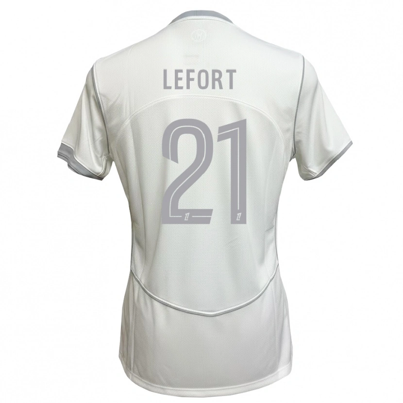 Danxen Kinderen Jordan Lefort #21 Wit Grijs Uitshirt Uittenue 2026/27 T-Shirt België