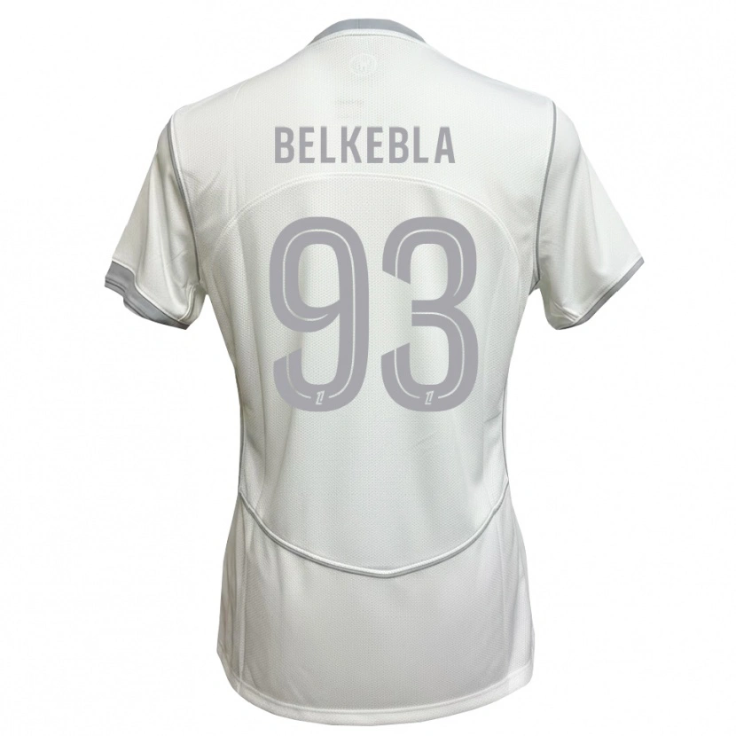 Danxen Kinderen Haris Belkebla #93 Wit Grijs Uitshirt Uittenue 2026/27 T-Shirt België