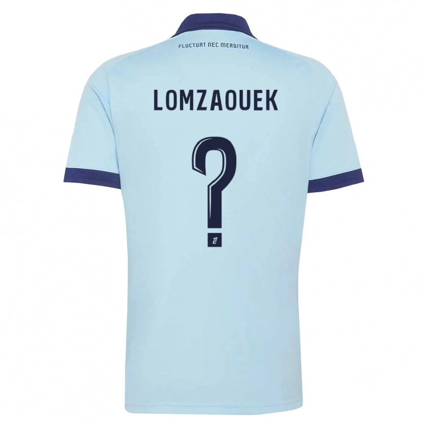 Danxen Kinderen Shahine Lomzaouek #0 Centaurieblauw Zwart Uitshirt Uittenue 2026/27 T-Shirt België