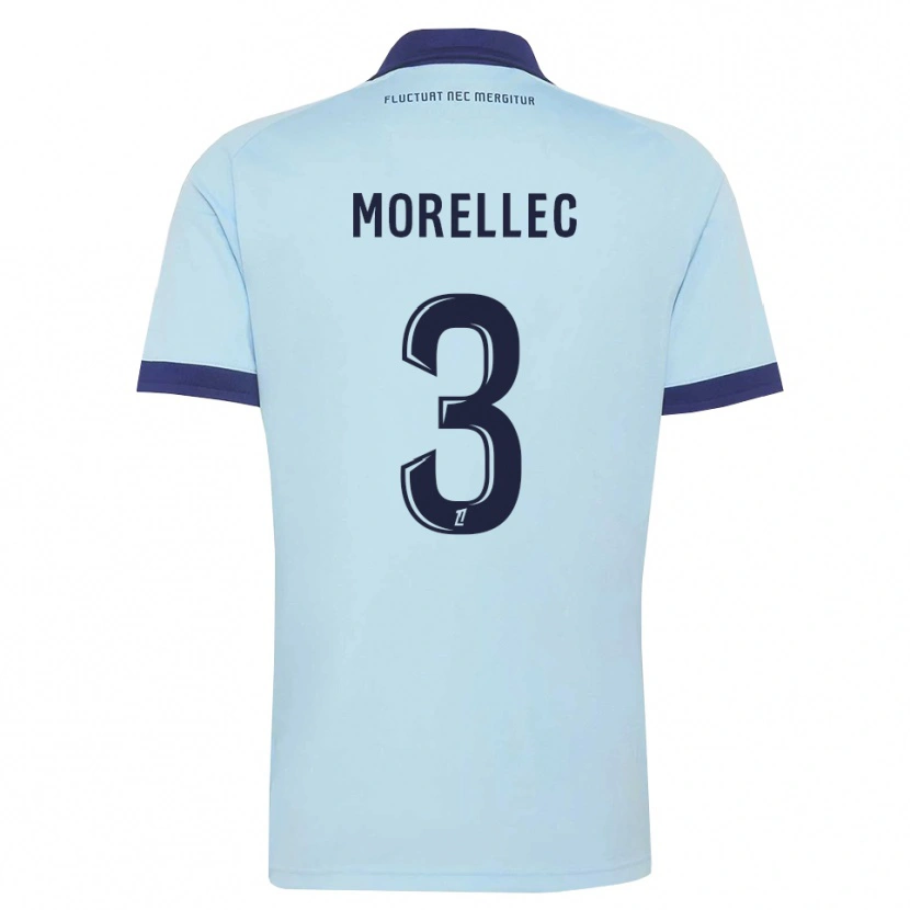 Danxen Kinderen Lucien Morellec #3 Centaurieblauw Zwart Uitshirt Uittenue 2026/27 T-Shirt België