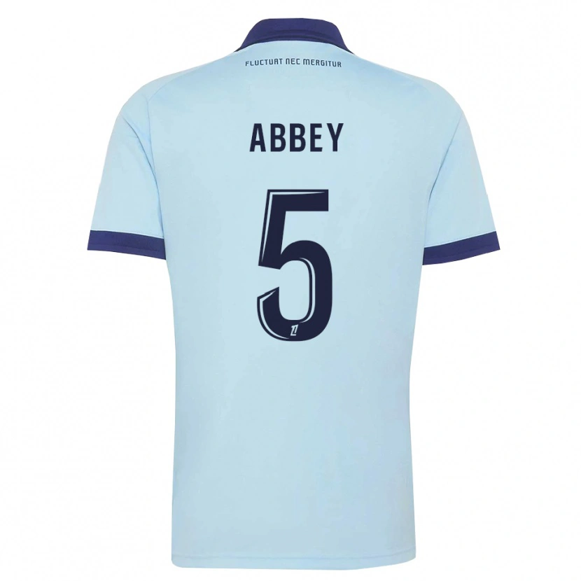 Danxen Kinderen Emmanuel Abbey #5 Centaurieblauw Zwart Uitshirt Uittenue 2026/27 T-Shirt België