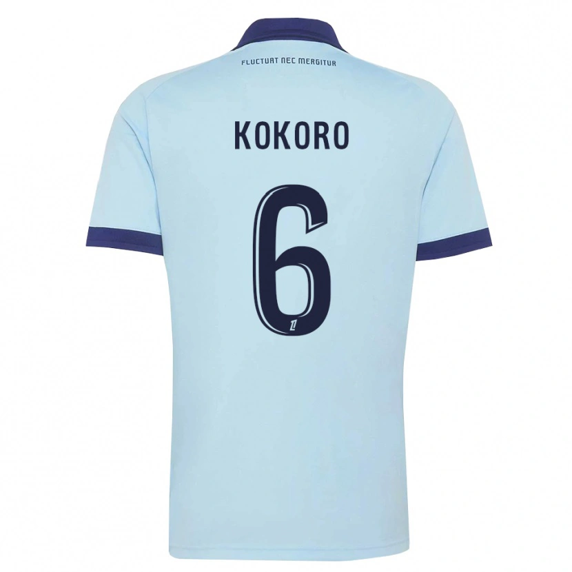 Danxen Kinderen Clarence Kokoro #6 Centaurieblauw Zwart Uitshirt Uittenue 2026/27 T-Shirt België