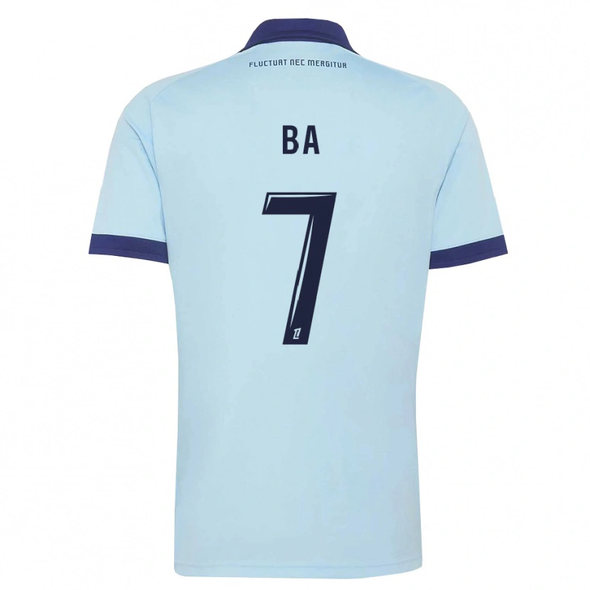 Danxen Kinderen Mohamed Ba #7 Centaurieblauw Zwart Uitshirt Uittenue 2026/27 T-Shirt België