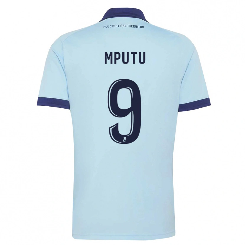 Danxen Kinderen Obed Mputu #9 Centaurieblauw Zwart Uitshirt Uittenue 2026/27 T-Shirt België
