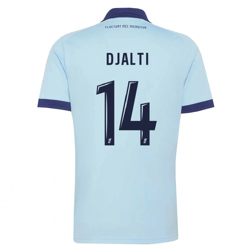 Danxen Kinderen Nadir Djalti #14 Centaurieblauw Zwart Uitshirt Uittenue 2026/27 T-Shirt België