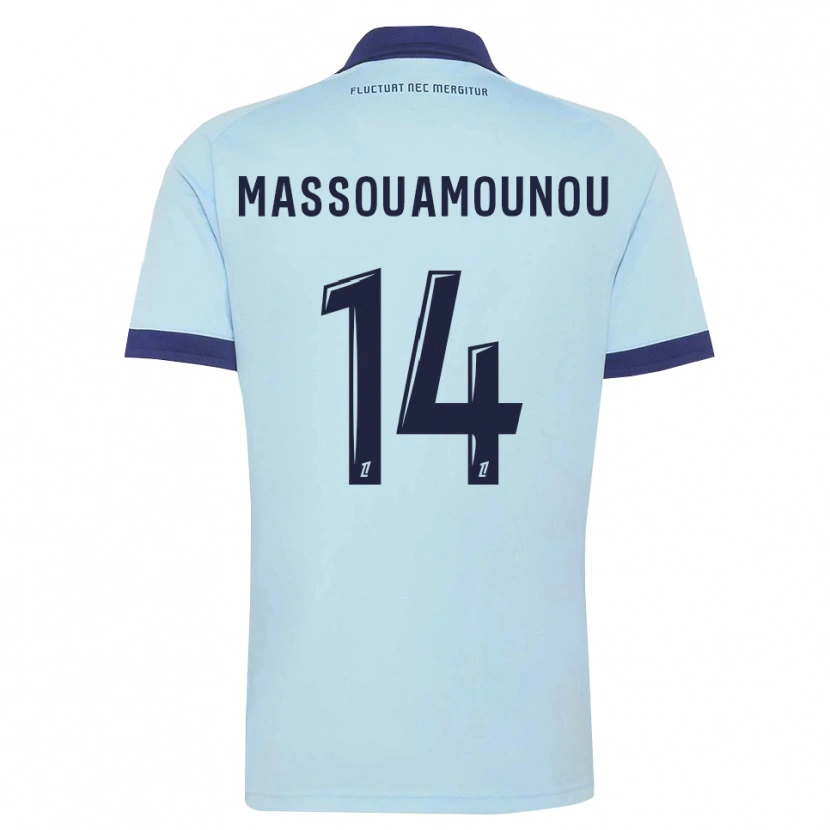 Danxen Kinderen Patino Massouamounou #14 Centaurieblauw Zwart Uitshirt Uittenue 2026/27 T-Shirt België