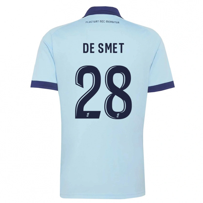 Danxen Kinderen Thibault De Smet #28 Centaurieblauw Zwart Uitshirt Uittenue 2026/27 T-Shirt België