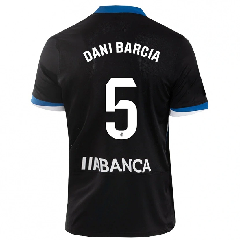 Danxen Kinderen Dani Barcia #5 Zwart Blauw Wit Uitshirt Uittenue 2026/27 T-Shirt België