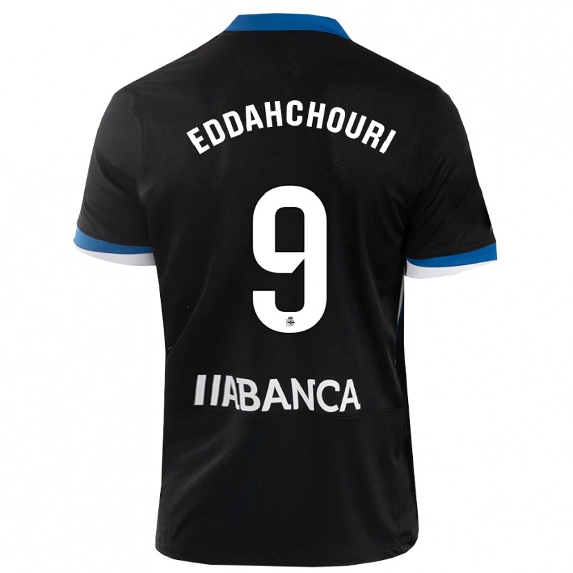 Danxen Kinderen Zakaria Eddahchouri #9 Zwart Blauw Wit Uitshirt Uittenue 2026/27 T-Shirt België