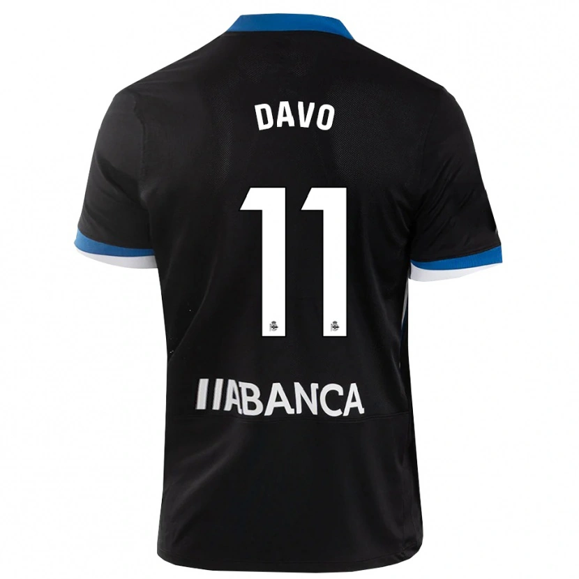 Danxen Kinderen Davo #11 Zwart Blauw Wit Uitshirt Uittenue 2026/27 T-Shirt België