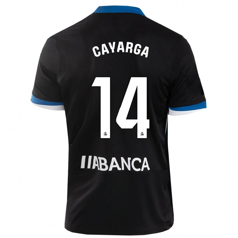 Danxen Kinderen Berto Cayarga #14 Zwart Blauw Wit Uitshirt Uittenue 2026/27 T-Shirt België