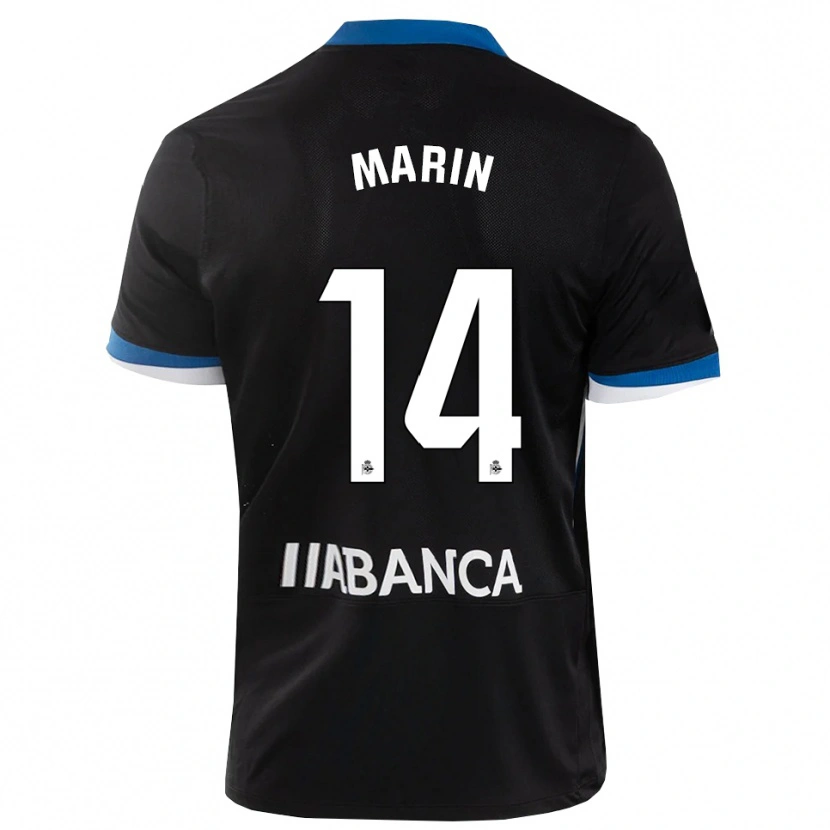 Danxen Kinderen Ainhoa Marín #14 Zwart Blauw Wit Uitshirt Uittenue 2026/27 T-Shirt België