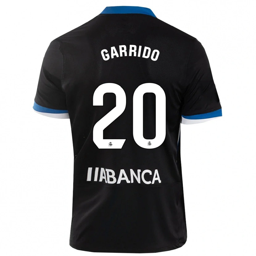 Danxen Kinderen Jaime Garrido #20 Zwart Blauw Wit Uitshirt Uittenue 2026/27 T-Shirt België