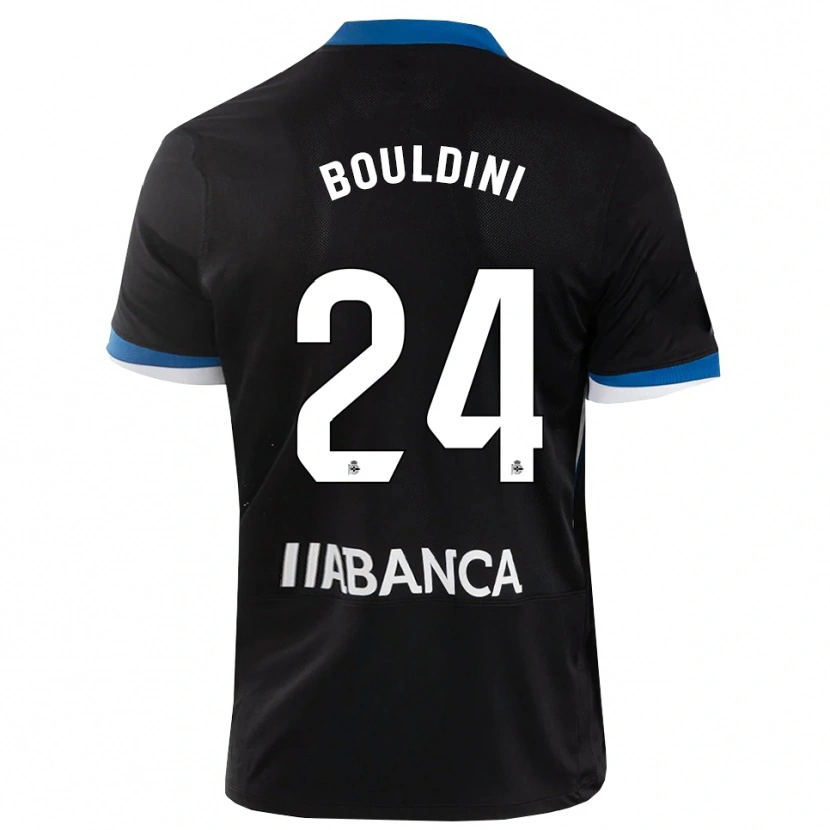 Danxen Kinderen Mohamed Bouldini #24 Zwart Blauw Wit Uitshirt Uittenue 2026/27 T-Shirt België