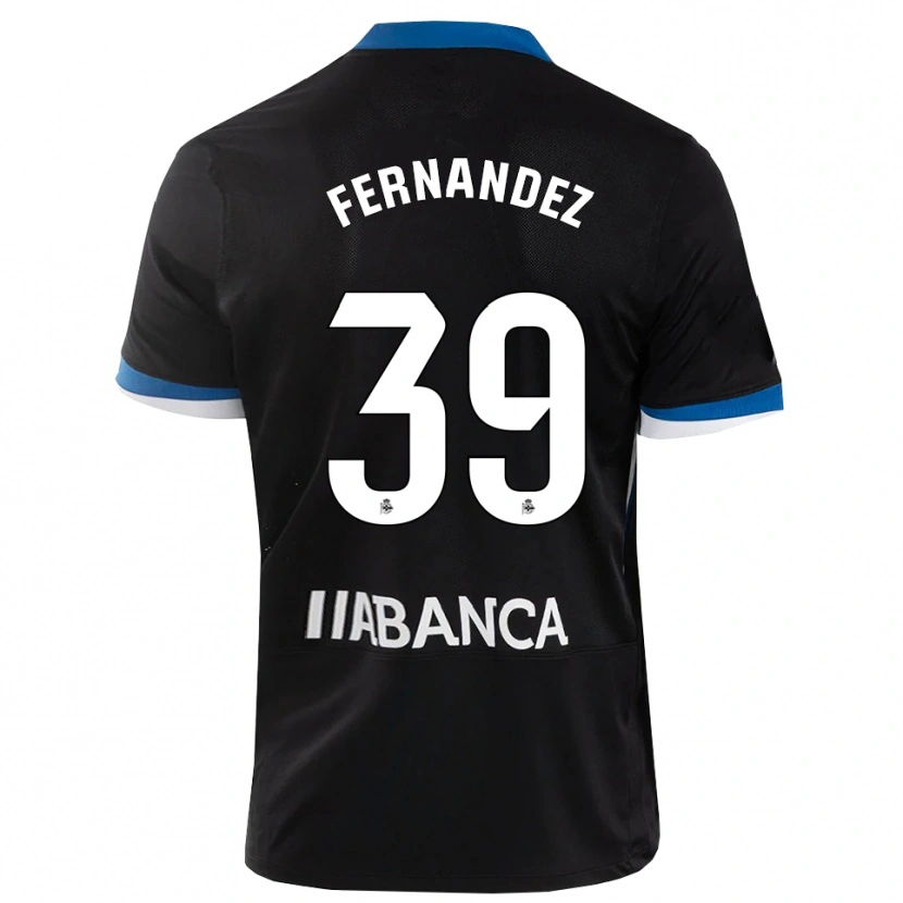 Danxen Kinderen David Fernández #39 Zwart Blauw Wit Uitshirt Uittenue 2026/27 T-Shirt België