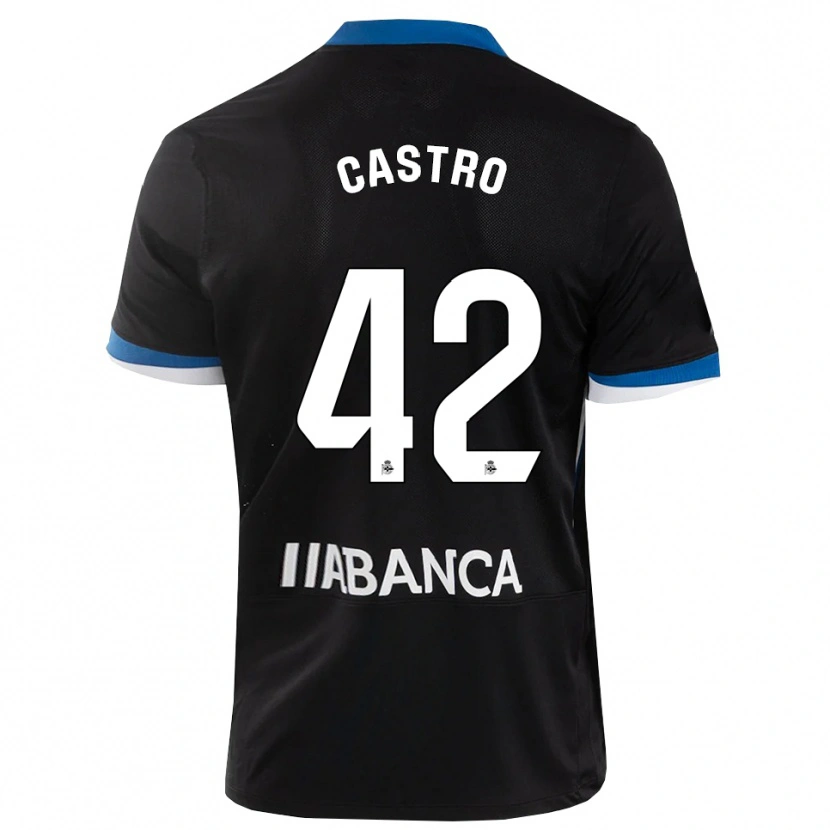 Danxen Kinderen Lucas Castro #42 Zwart Blauw Wit Uitshirt Uittenue 2026/27 T-Shirt België