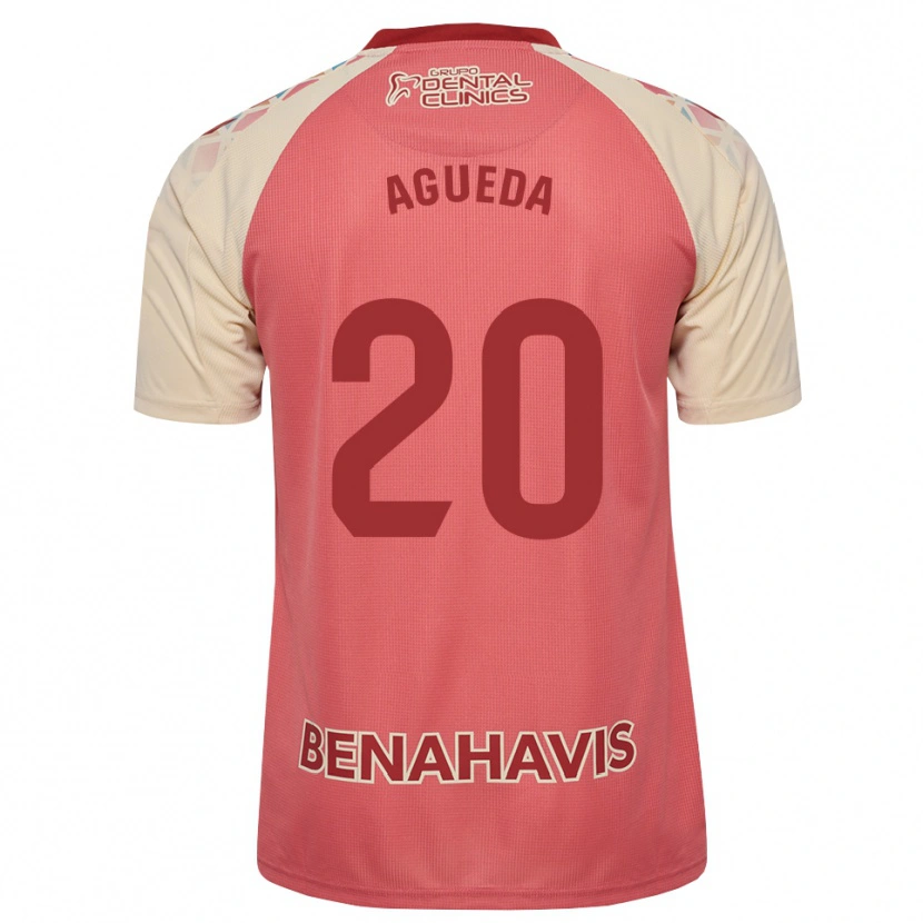 Danxen Kinderen Agueda Gonzalez Sanz #20 Lichtroze Rood Blauw Uitshirt Uittenue 2026/27 T-Shirt België