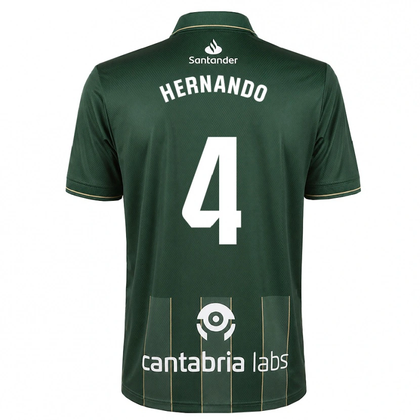 Danxen Kinderen Manu Hernando #4 Donker Leigrijs Wit Uitshirt Uittenue 2026/27 T-Shirt België
