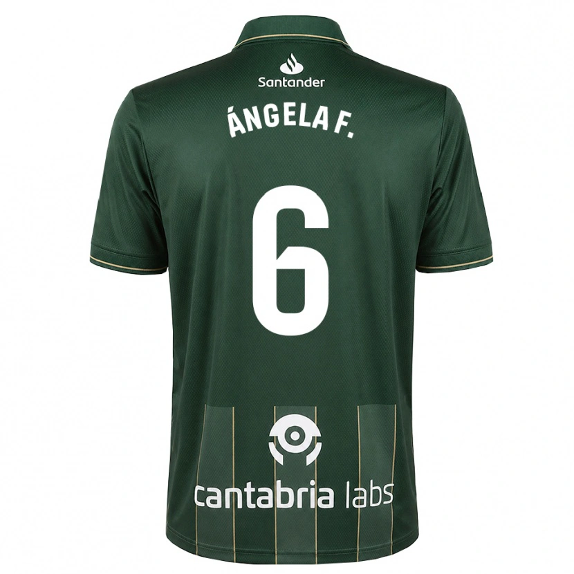 Danxen Kinderen Ángela Fernández Fraile #6 Donker Leigrijs Wit Uitshirt Uittenue 2026/27 T-Shirt België