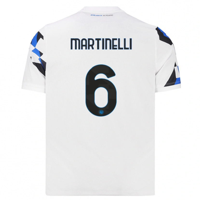 Danxen Kinderen Gabriel Martinelli #6 Wit Rood Blauw Uitshirt Uittenue 2026/27 T-Shirt België