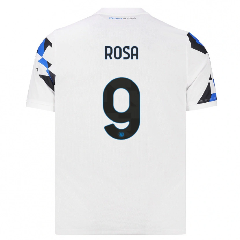 Danxen Kinderen Alessio Rosa #9 Wit Rood Blauw Uitshirt Uittenue 2026/27 T-Shirt België