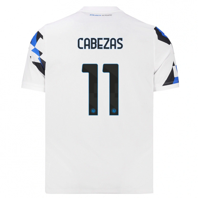 Danxen Kinderen Bryan Cabezas #11 Wit Rood Blauw Uitshirt Uittenue 2026/27 T-Shirt België