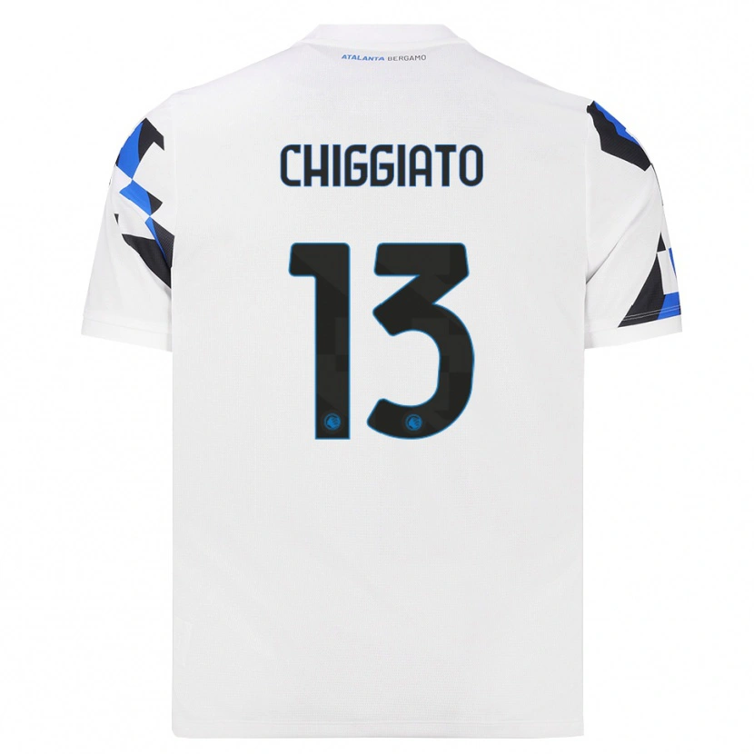 Danxen Kinderen Gabriele Chiggiato #13 Wit Rood Blauw Uitshirt Uittenue 2026/27 T-Shirt België