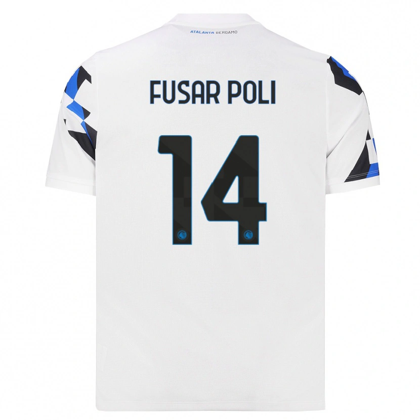 Danxen Kinderen Giulia Fusar Poli #14 Wit Rood Blauw Uitshirt Uittenue 2026/27 T-Shirt België