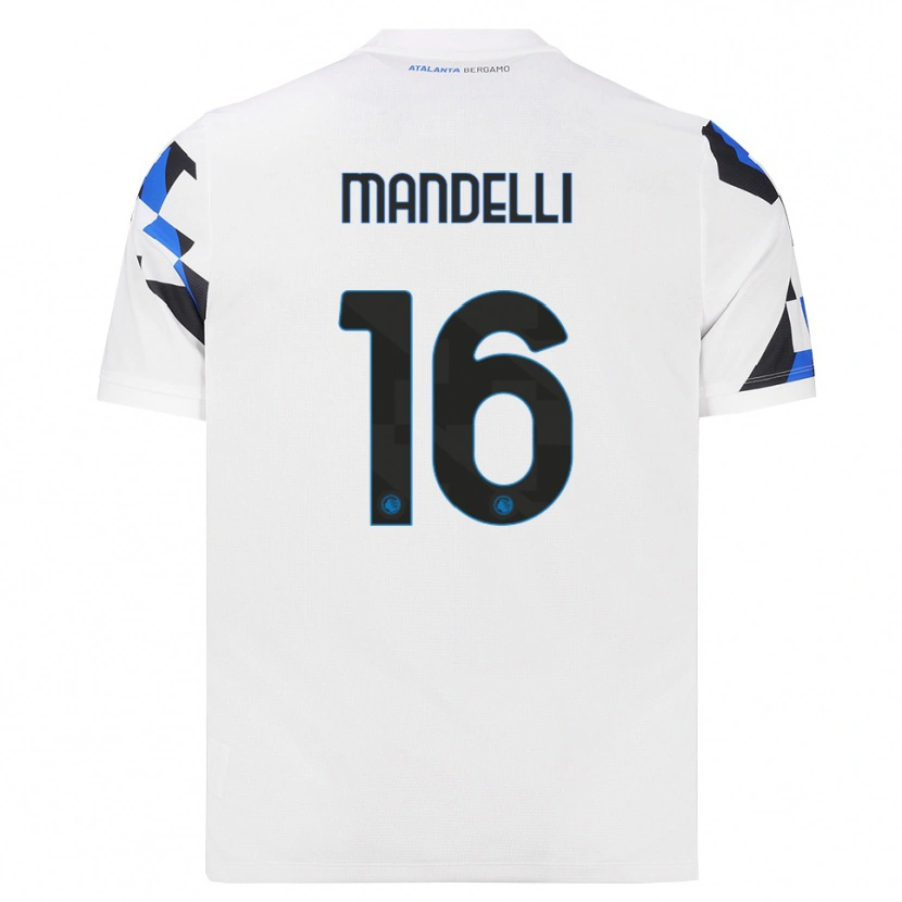 Danxen Kinderen Giulia Mandelli #16 Wit Rood Blauw Uitshirt Uittenue 2026/27 T-Shirt België