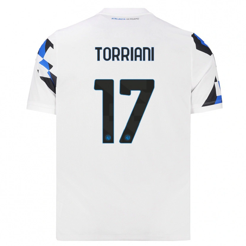 Danxen Kinderen Andrea Torriani #17 Wit Rood Blauw Uitshirt Uittenue 2026/27 T-Shirt België