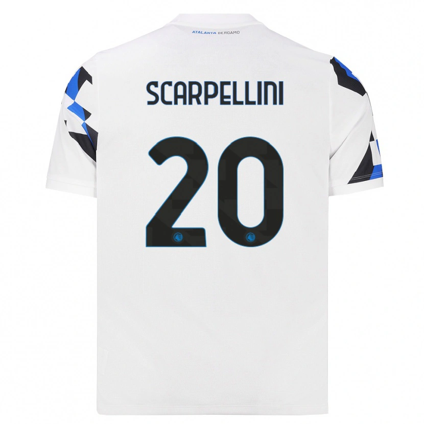 Danxen Kinderen Andrea Scarpellini #20 Wit Rood Blauw Uitshirt Uittenue 2026/27 T-Shirt België