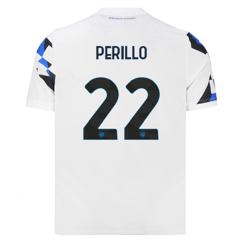 Danxen Kinderen Diego Perillo #22 Wit Rood Blauw Uitshirt Uittenue 2026/27 T-Shirt België
