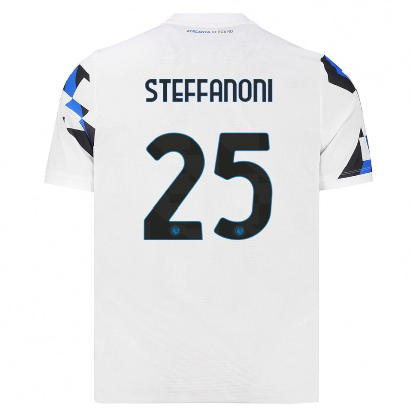 Danxen Kinderen Federico Steffanoni #25 Wit Rood Blauw Uitshirt Uittenue 2026/27 T-Shirt België