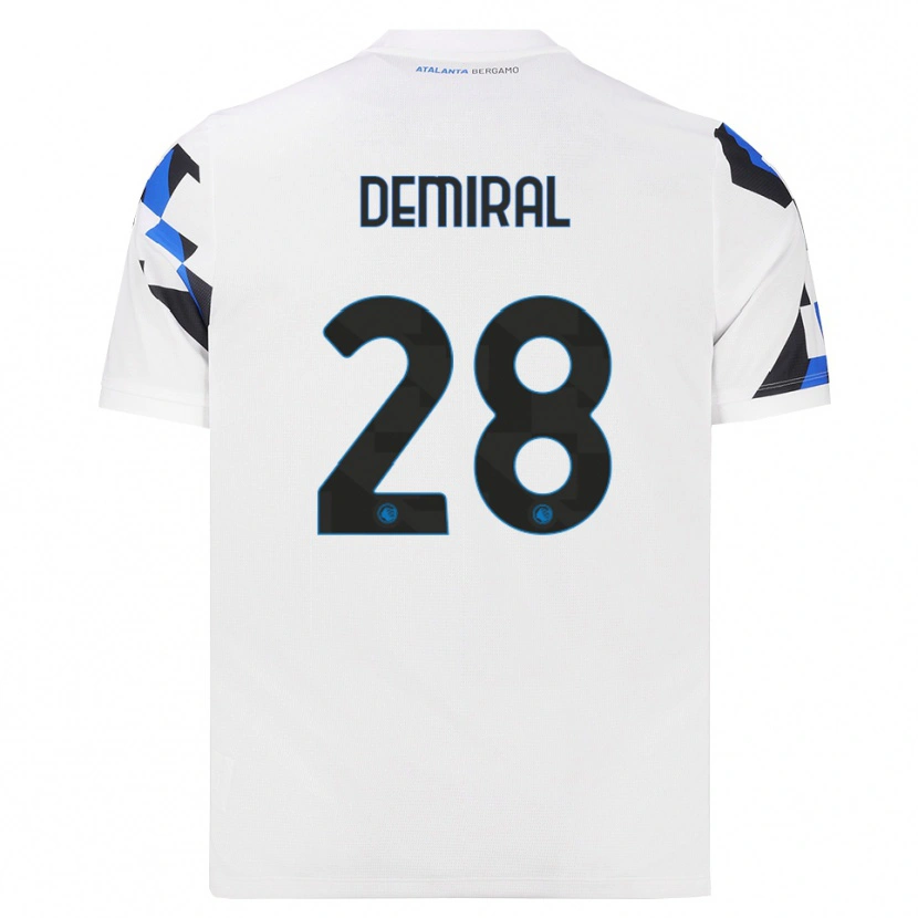 Danxen Kinderen Merih Demiral #28 Wit Rood Blauw Uitshirt Uittenue 2026/27 T-Shirt België
