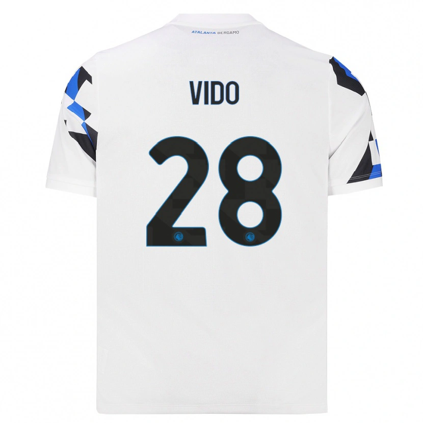 Danxen Kinderen Luca Vido #28 Wit Rood Blauw Uitshirt Uittenue 2026/27 T-Shirt België