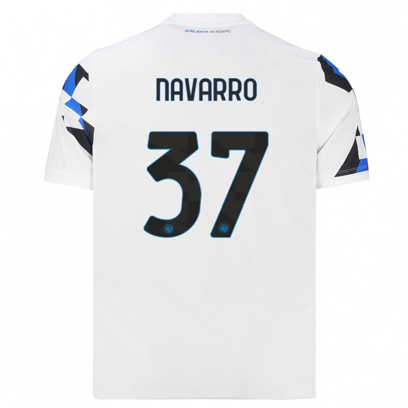 Danxen Kinderen Albert Navarro #37 Wit Rood Blauw Uitshirt Uittenue 2026/27 T-Shirt België