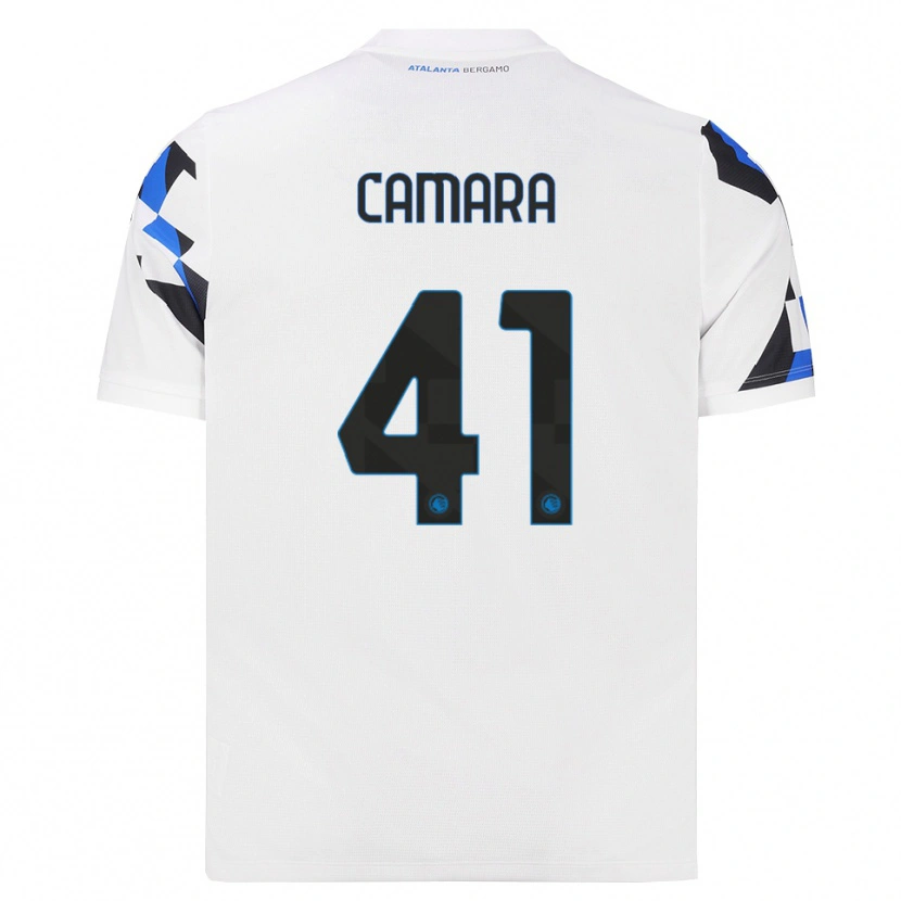 Danxen Kinderen Ibrahima Camara #41 Wit Rood Blauw Uitshirt Uittenue 2026/27 T-Shirt België
