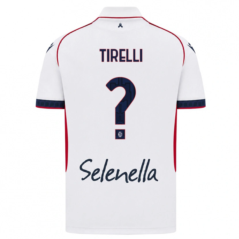 Danxen Kinderen Manuel Tirelli #0 Wit Rood Koninklijk Blauw Uitshirt Uittenue 2026/27 T-Shirt België