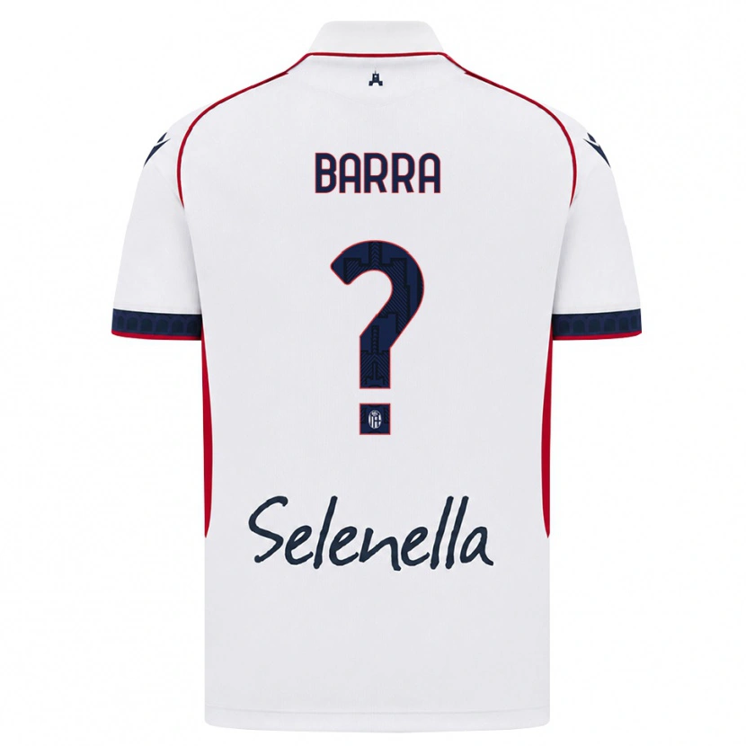 Danxen Kinderen Edoardo Barra #0 Wit Rood Koninklijk Blauw Uitshirt Uittenue 2026/27 T-Shirt België