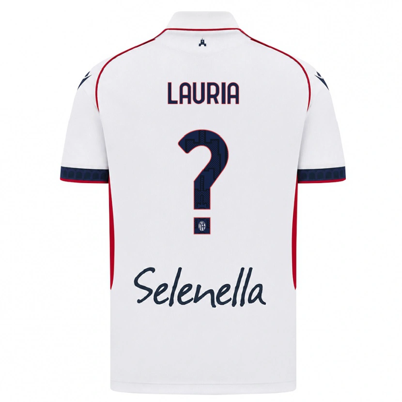 Danxen Kinderen Nicole Lauria #0 Wit Rood Koninklijk Blauw Uitshirt Uittenue 2026/27 T-Shirt België