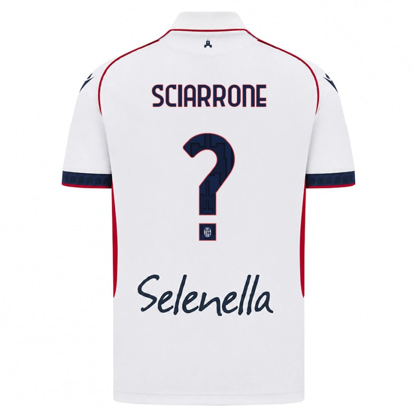 Danxen Kinderen Beatrice Sciarrone #0 Wit Rood Koninklijk Blauw Uitshirt Uittenue 2026/27 T-Shirt België