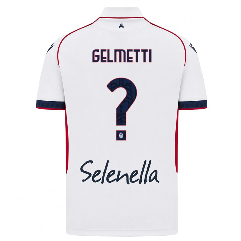 Danxen Kinderen Martina Gelmetti #0 Wit Rood Koninklijk Blauw Uitshirt Uittenue 2026/27 T-Shirt België