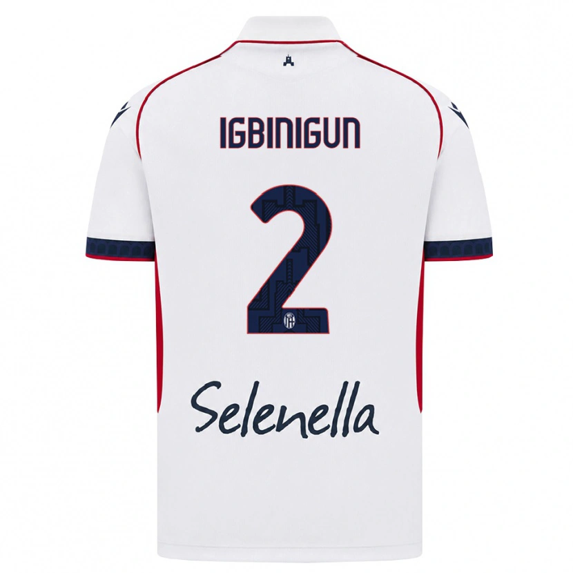 Danxen Kinderen James Igbinigun #2 Wit Rood Koninklijk Blauw Uitshirt Uittenue 2026/27 T-Shirt België