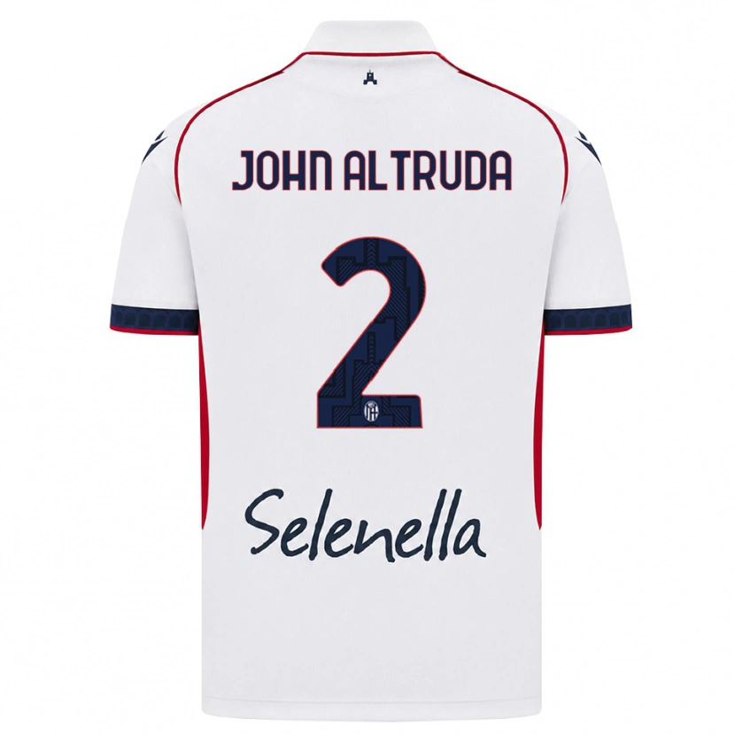 Danxen Kinderen Alessandro John Altruda #2 Wit Rood Koninklijk Blauw Uitshirt Uittenue 2026/27 T-Shirt België