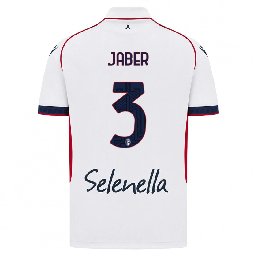 Danxen Kinderen Ali Jaber #3 Wit Rood Koninklijk Blauw Uitshirt Uittenue 2026/27 T-Shirt België